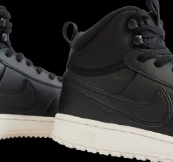 Sale czarne wysokie sneakersy męskie COURT VISION MID WNTR Męskie Sportowe