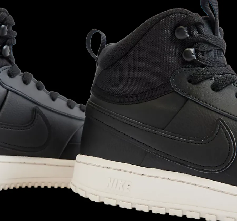 Sale czarne wysokie sneakersy męskie COURT VISION MID WNTR Męskie Sportowe