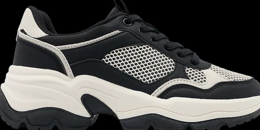 Sale czarno-beżowe sneakersy damskie Damskie Sportowe