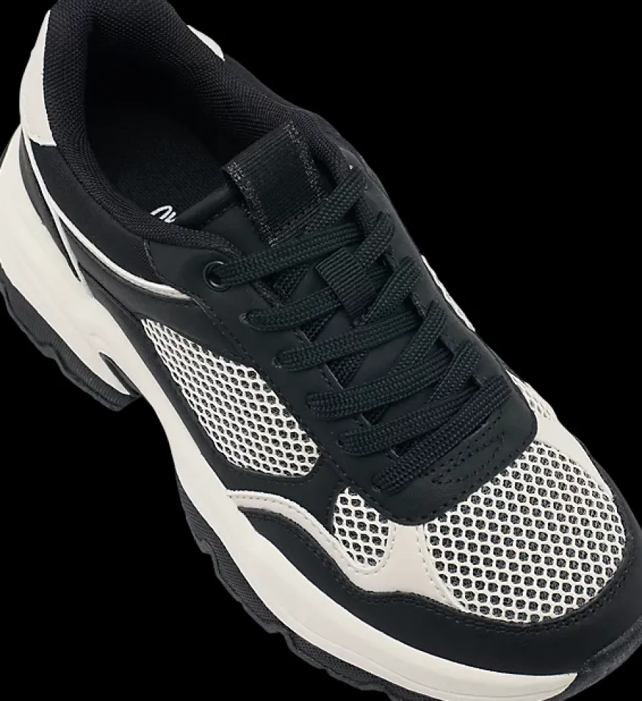 Sale czarno-beżowe sneakersy damskie Damskie Sportowe