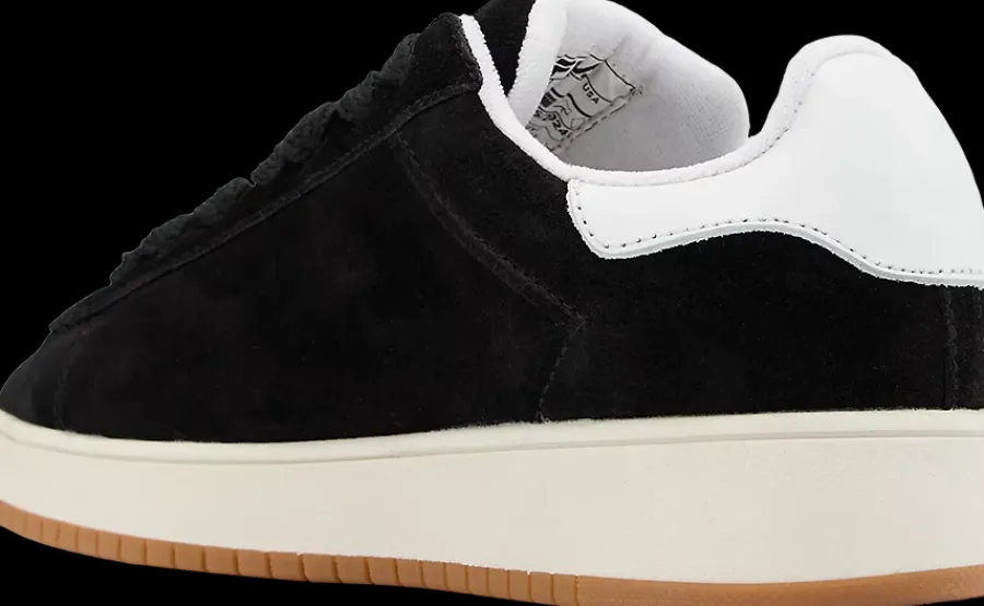 Clearance czarno-białe skórzane sneakersy damskie Damskie Sportowe|Markowe