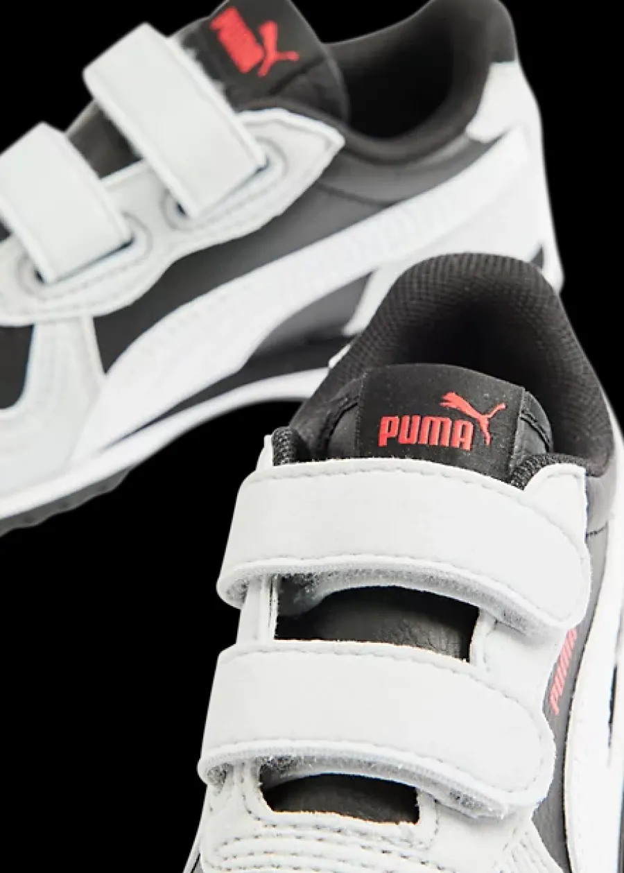 New czarno-białe sneakersy chłopięce Cabana Racer SL 20 V Inf Dzieci Sportowe