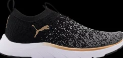 Hot czarno-białe sneakersy damskie Softride Remi Slip-on Knit Damskie Sportowe|Treningowe