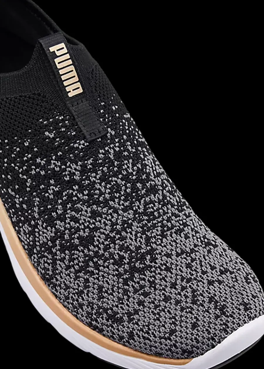 Hot czarno-białe sneakersy damskie Softride Remi Slip-on Knit Damskie Sportowe|Treningowe
