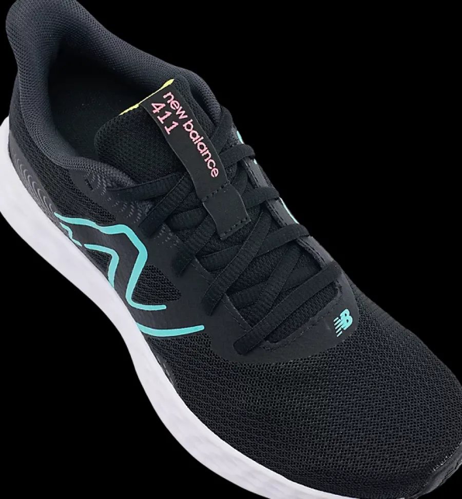 Discount czarno-białe sneakersy damskie do biegania 411 Damskie Sportowe|Markowe