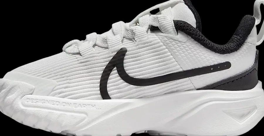 Sale czarno-białe sneakersy dziecięce Dzieci Sportowe|Do Szkoły