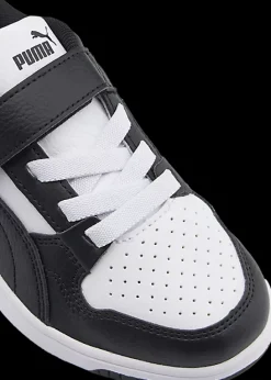 Sale czarno-białe sneakersy dziecięce Rebound Lite Dzieci Sportowe|Markowe
