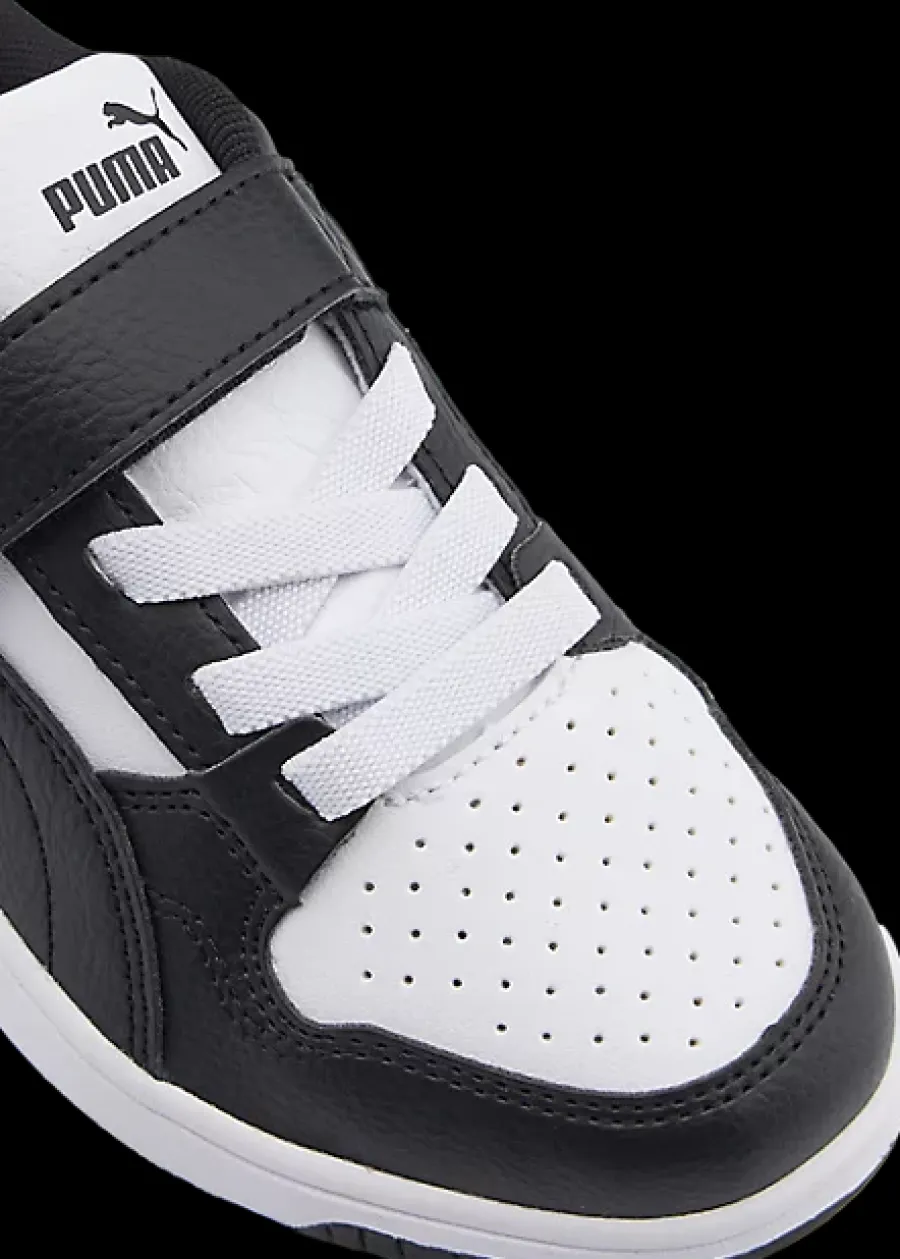 Sale czarno-białe sneakersy dziecięce Rebound Lite Dzieci Sportowe|Markowe