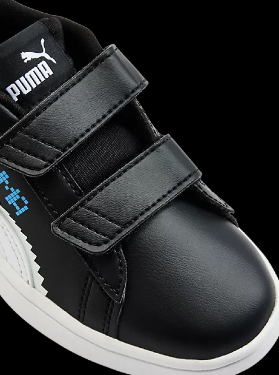 Online czarno-białe sneakersy dziecięce Smash 3.0 Dzieci Sportowe