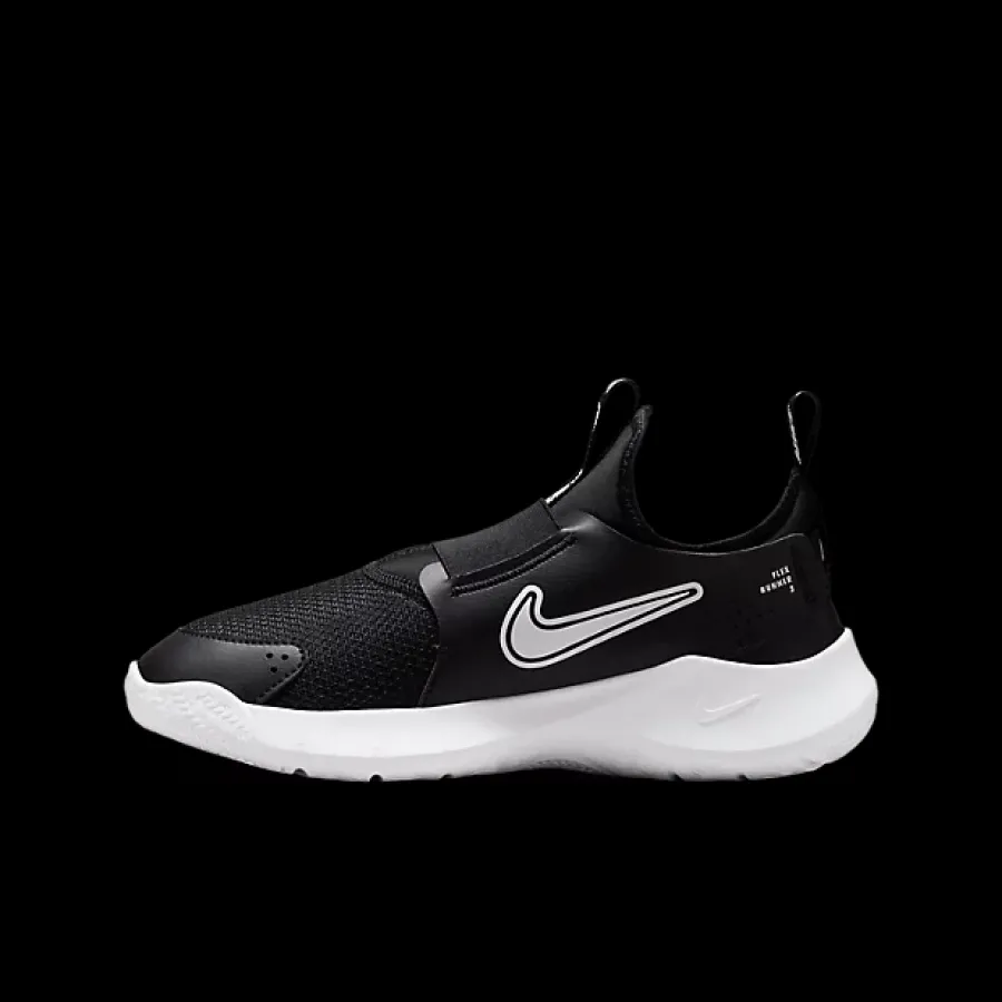 Outlet czarno-białe sneakersy młodzieżowe Flex Runner 3 Dzieci Sportowe