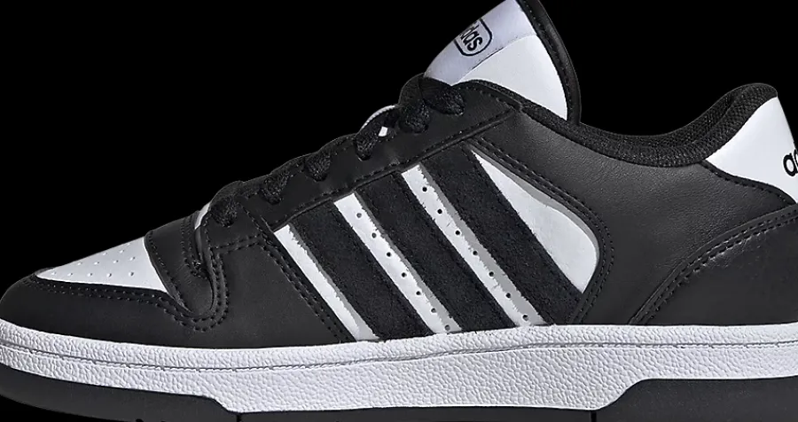 Clearance czarno-białe sneakersy młodzieżowe Break Start Low Dzieci Sportowe