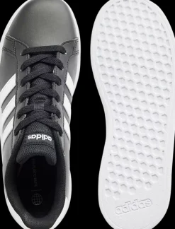 Best czarno-białe sneakersy młodzieżowe GRAND COURT 2.0 K Dzieci Sportowe