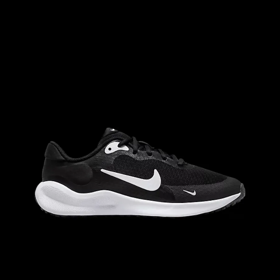 Online czarno-białe sneakersy młodzieżowe Revolution 7 Dzieci Sportowe