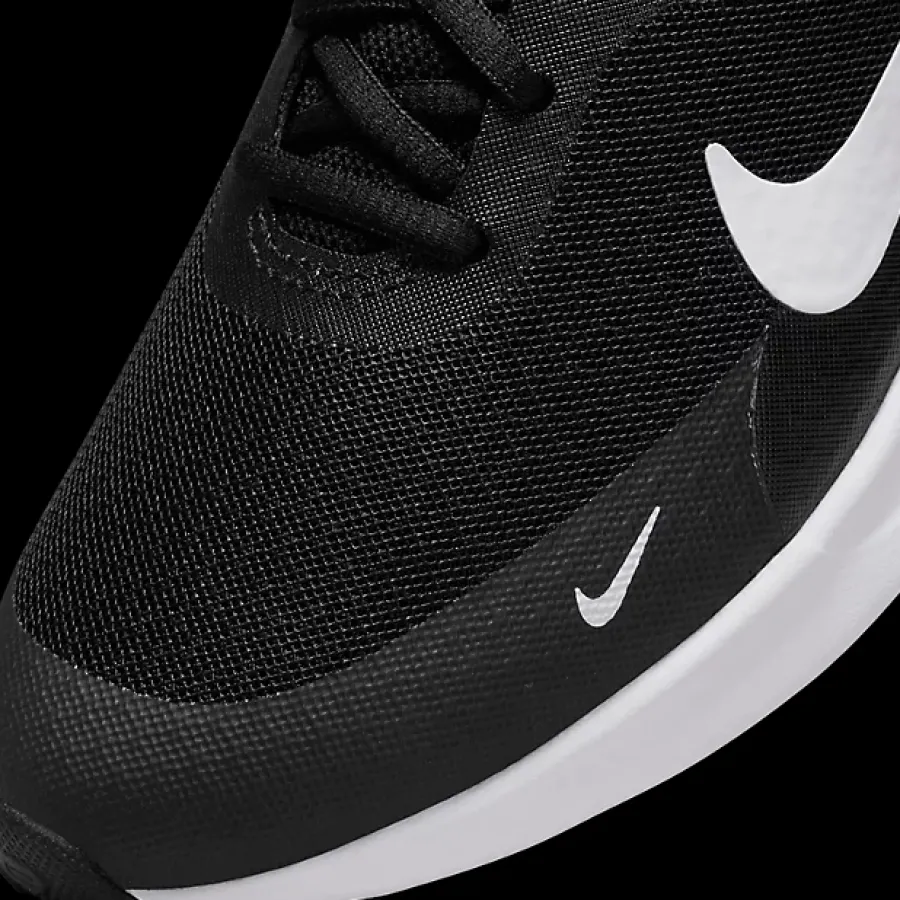 Online czarno-białe sneakersy młodzieżowe Revolution 7 Dzieci Sportowe