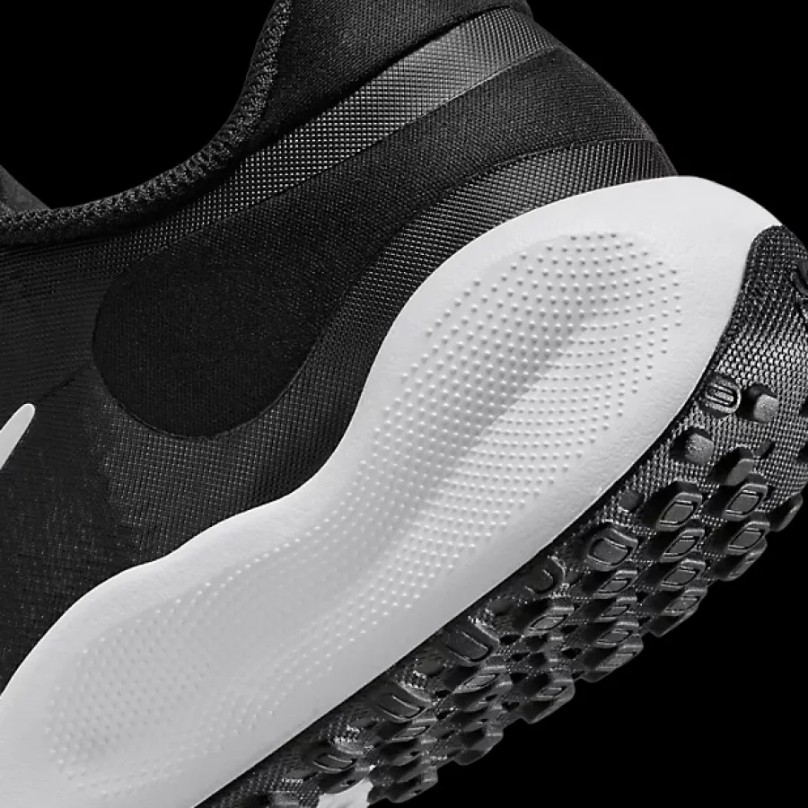 Online czarno-białe sneakersy młodzieżowe Revolution 7 Dzieci Sportowe