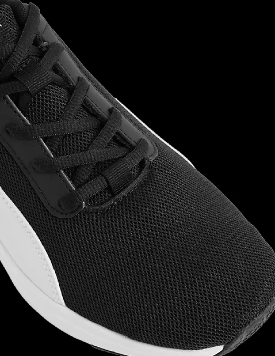 Outlet czarno-białe sneakersy młodzieżowe Dzieci Sportowe