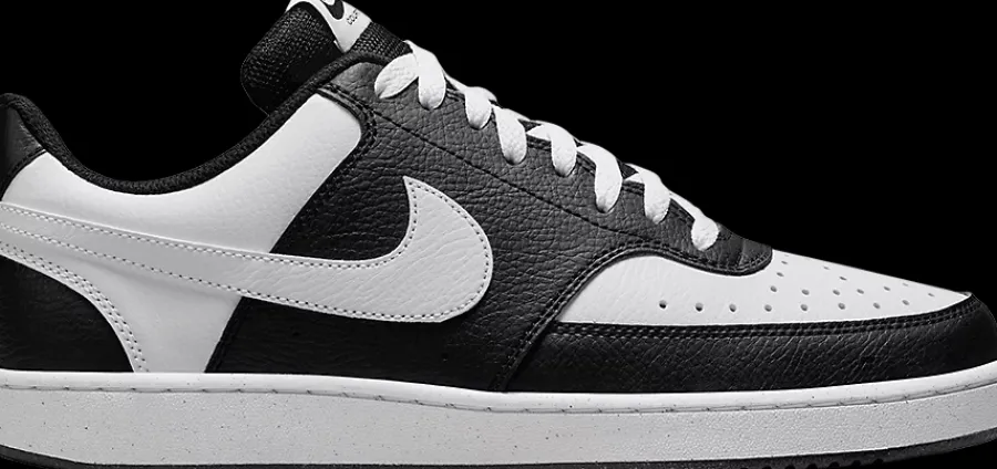 Hot czarno-białe sneakersy męskie Court Vision Low Męskie Sportowe|Markowe