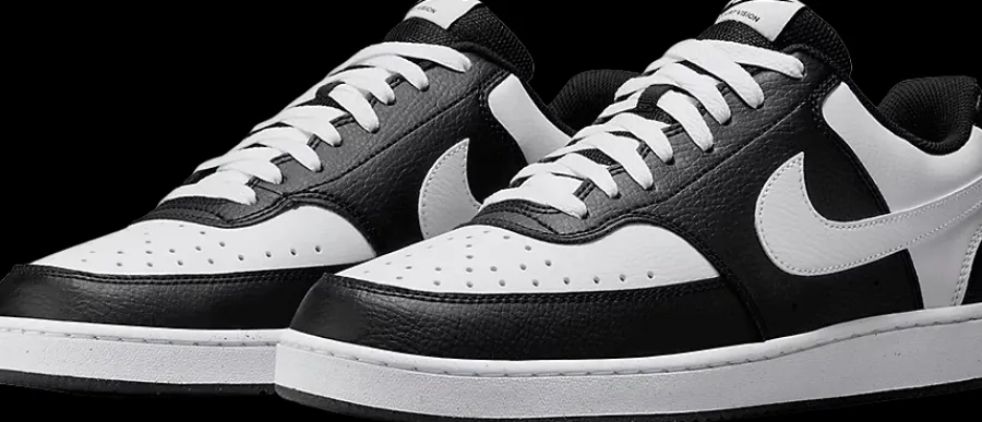 Hot czarno-białe sneakersy męskie Court Vision Low Męskie Sportowe|Markowe