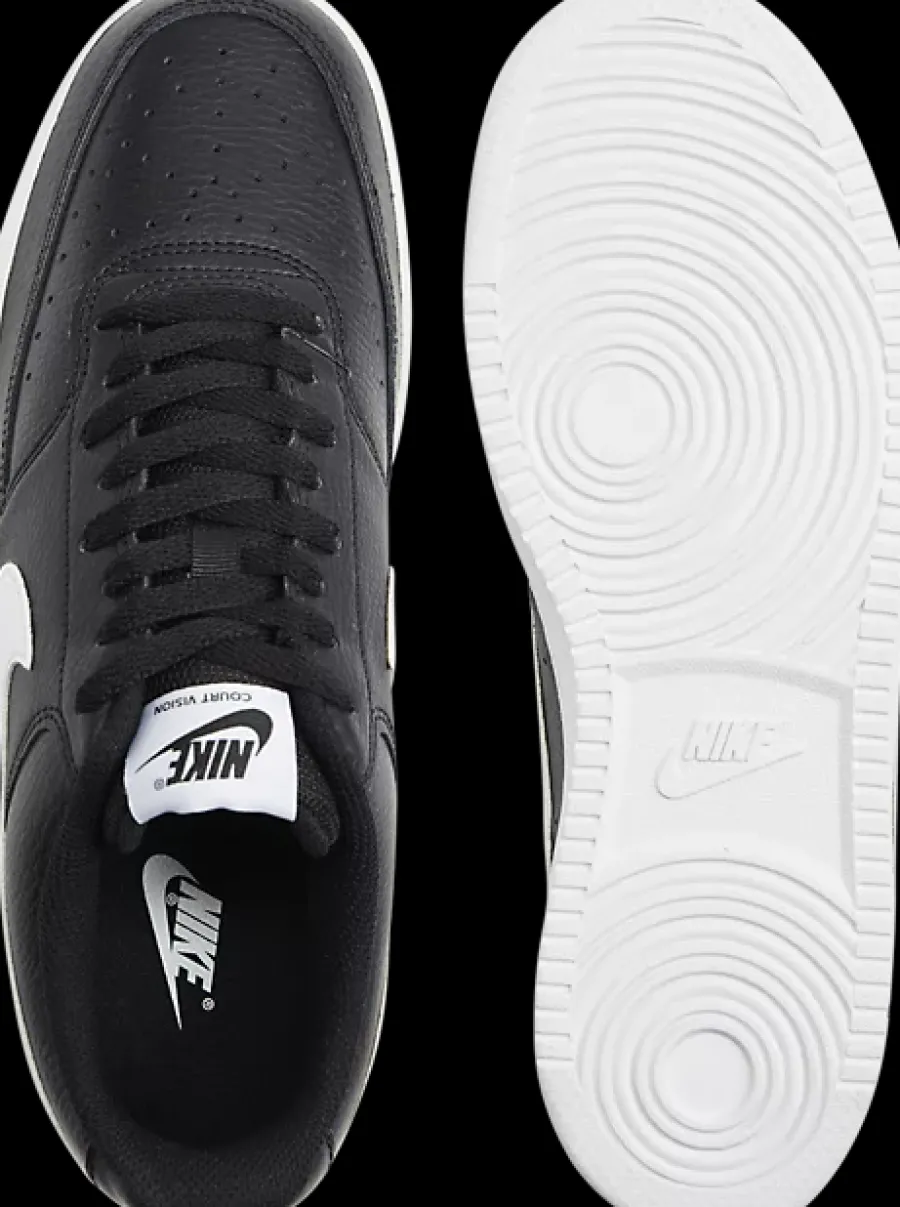 Sale czarno-białe sneakersy męskie Court Vision Męskie Sportowe|Markowe