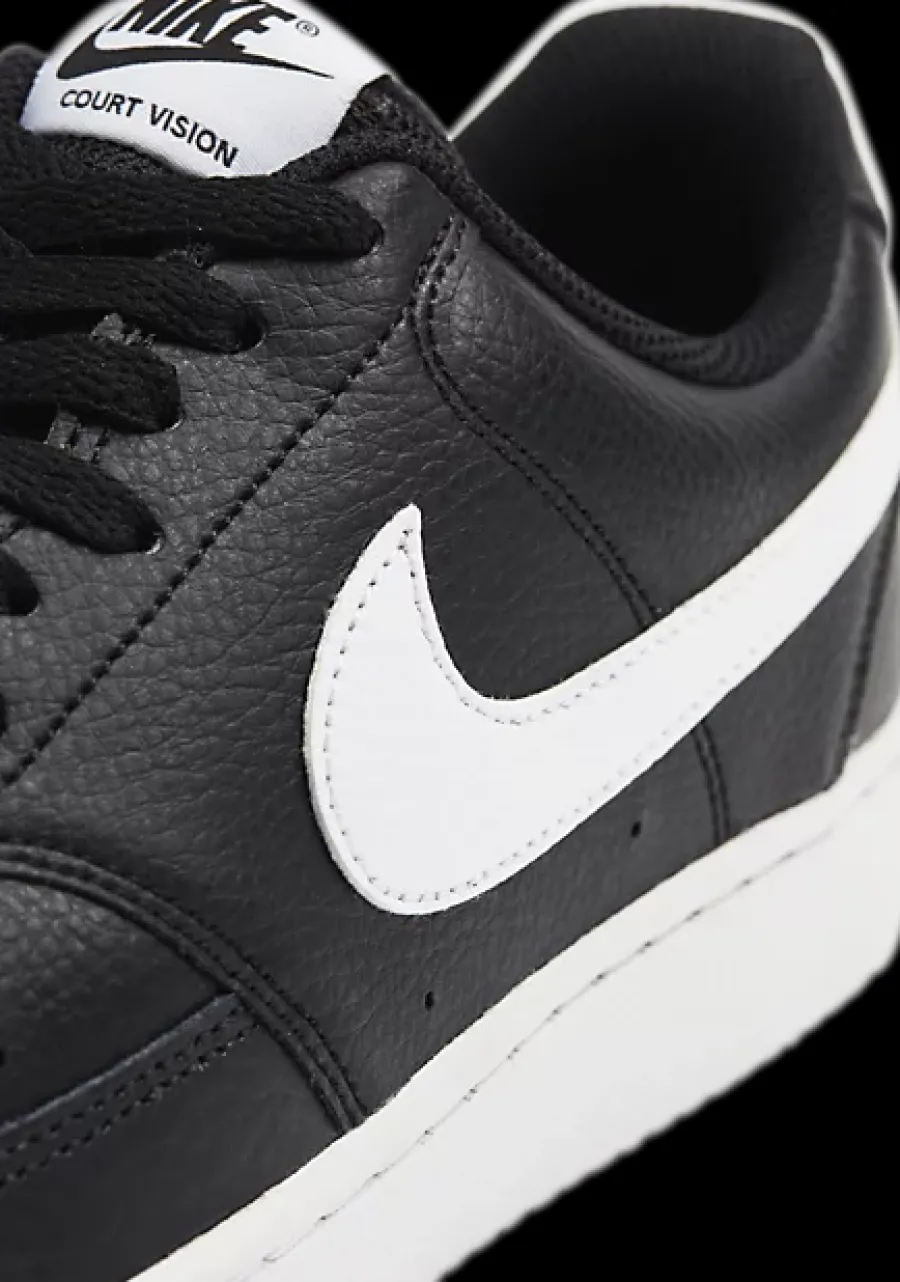 Sale czarno-białe sneakersy męskie Court Vision Męskie Sportowe|Markowe