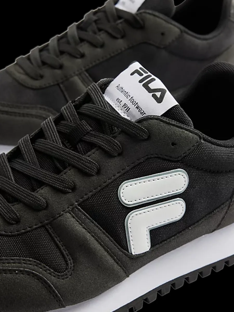 Outlet czarno-białe sneakersy męskie Męskie Sportowe|Markowe