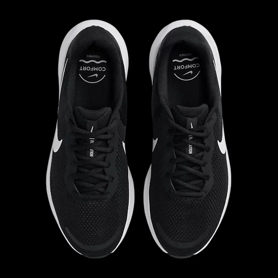 Online czarno-białe sneakersy męskie Revolution 7 Męskie Sportowe|Markowe