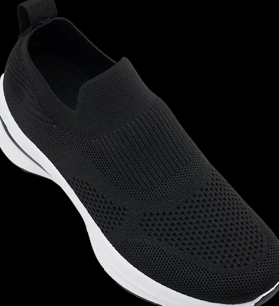 Outlet czarno-białe wsuwane sneakersy damskie Damskie Sportowe