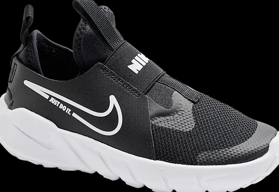 Hot czarno-białe wsuwane sneakersy dziecięce FLEX RUNNER 2 Dzieci Sportowe