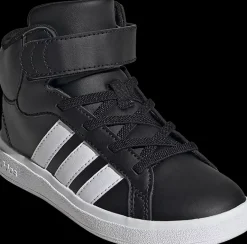 Discount czarno-białe wysokie sneakersy dziecięce Grand Court Mid Dzieci Sportowe