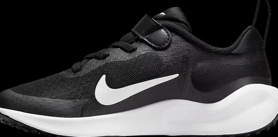 Outlet czarno-biale snekaersy dziecięce Revolution 7 Dzieci Sportowe|Markowe