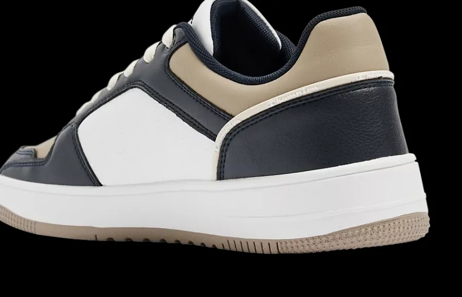 Online czarno-biało-beżowe sneakersy męskie Rebound Low 2.0 Męskie Sportowe|Markowe