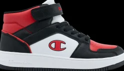 New czarno-biało-czerwone wysokie sneakersy młodzieżowe Dzieci Sportowe|Trampki Wysokie