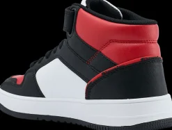 New czarno-biało-czerwone wysokie sneakersy młodzieżowe Dzieci Sportowe|Trampki Wysokie