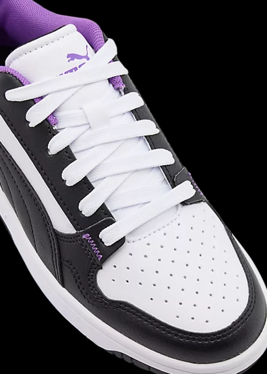 Best czarno-biało-fioletowe sneakersy młodzieżowe Reb-L Jr Dzieci Sportowe