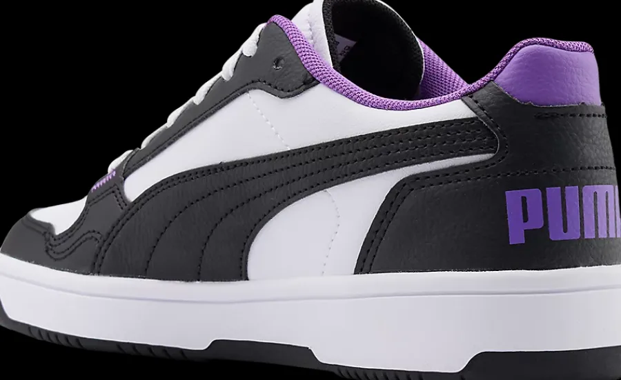 Best czarno-biało-fioletowe sneakersy młodzieżowe Reb-L Jr Dzieci Sportowe