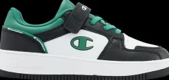 Online czarno-biało-zielone sneakersy dziecięce RD 18 Low Dzieci Sportowe