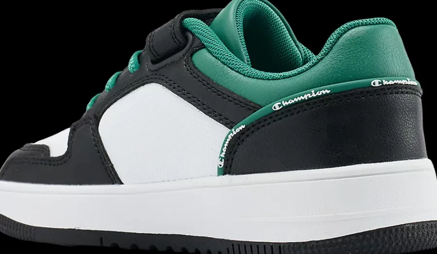 Online czarno-biało-zielone sneakersy dziecięce RD 18 Low Dzieci Sportowe