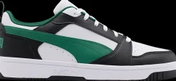Discount czarno-biało-zielone sneakersy męskie Rebound V6 Low Męskie Sportowe|Markowe
