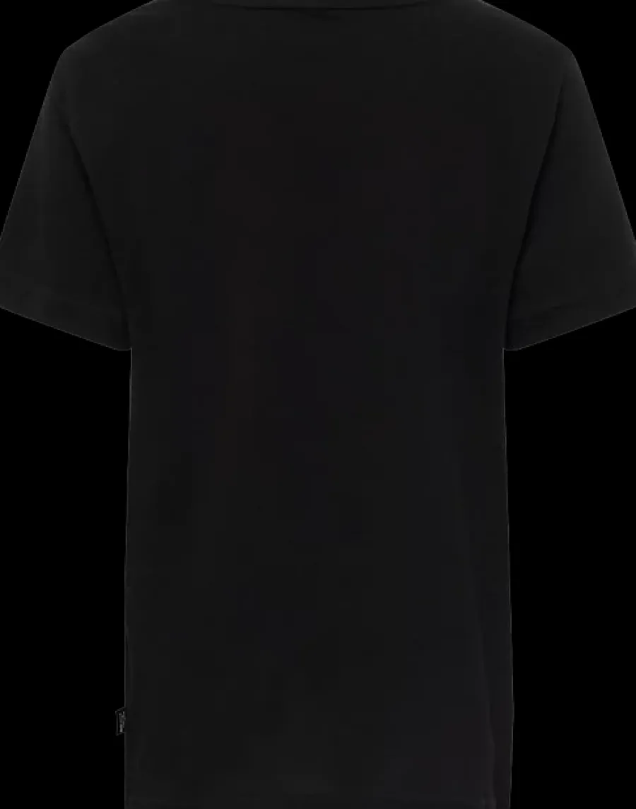 New czarno-biały tshirt młodzieżowy Ess Block Tee Dzieci Odzież