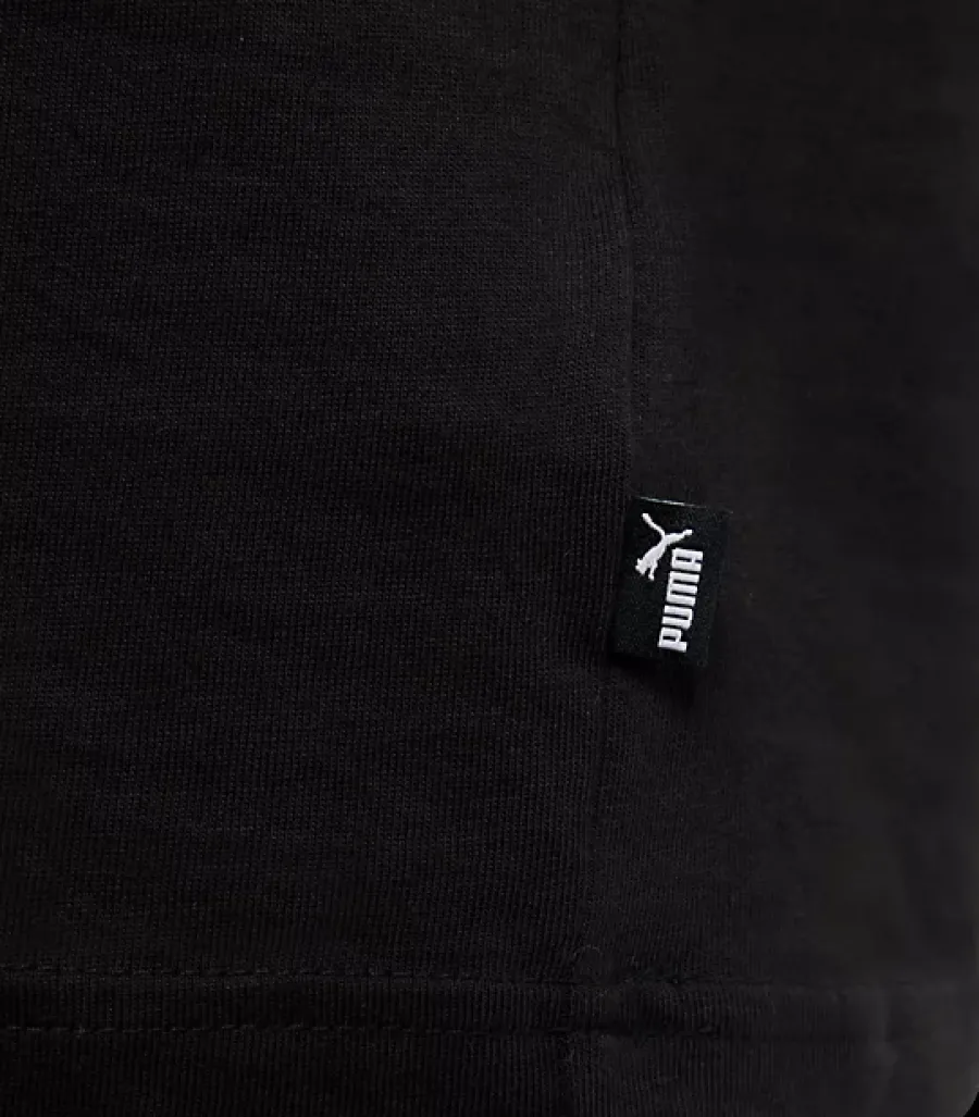 New czarno-biały tshirt młodzieżowy Ess Block Tee Dzieci Odzież