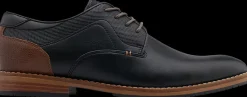 Outlet czarno-brązowe eleganckie buty męskie Męskie Półbuty