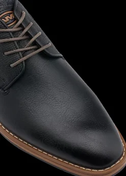 Outlet czarno-brązowe eleganckie buty męskie Męskie Półbuty