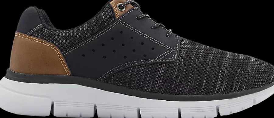 Outlet czarno-brązowe sneakersy męskie Męskie Sportowe