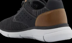 Outlet czarno-brązowe sneakersy męskie Męskie Sportowe