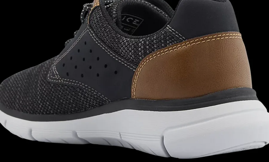 Outlet czarno-brązowe sneakersy męskie Męskie Sportowe