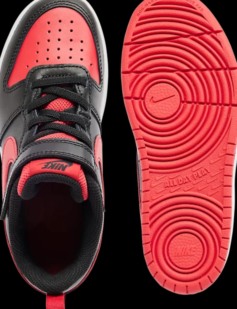 New czarno-czerwone sneakersy chłopięce Court Borough 2 Dzieci Sportowe