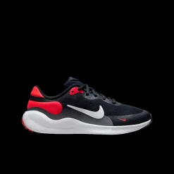 Outlet czarno-czerwone sneakersy młodzieżowe Revolution 7 Dzieci Sportowe
