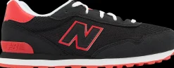 Outlet czarno-czerwone sneakersy młodzieżowe 515 Dzieci Sportowe