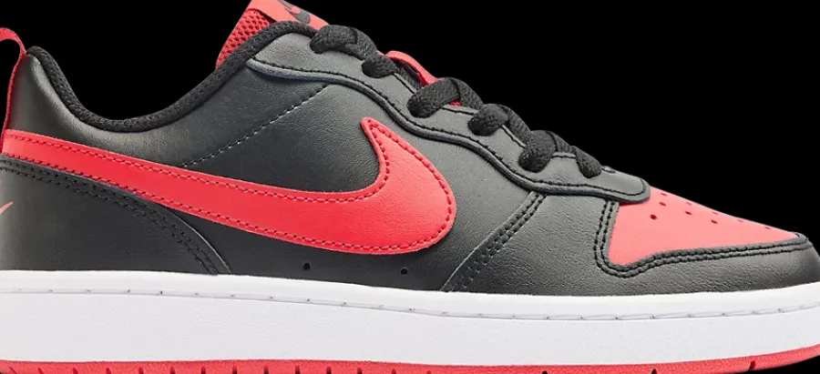 Clearance czarno-czerwone sneakersy chłopięce COURT BOROUGH 2 Dzieci Sportowe