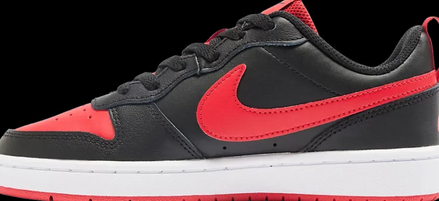 Clearance czarno-czerwone sneakersy chłopięce COURT BOROUGH 2 Dzieci Sportowe